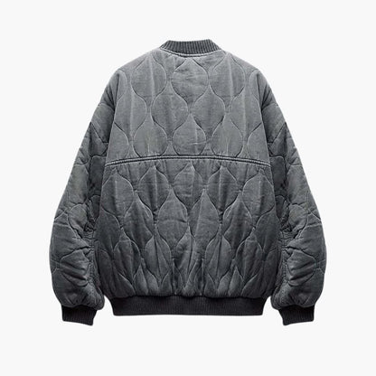 Relaxed Fit Womens Bomber Jacket