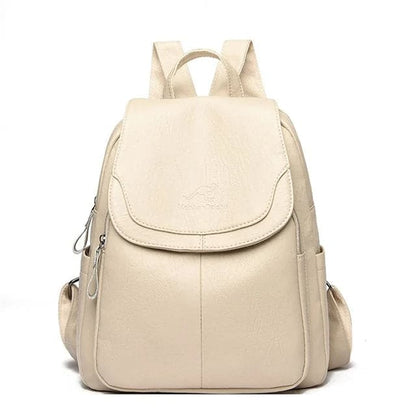 Classic Genuine Leather Ladies Backpack - Olytrend