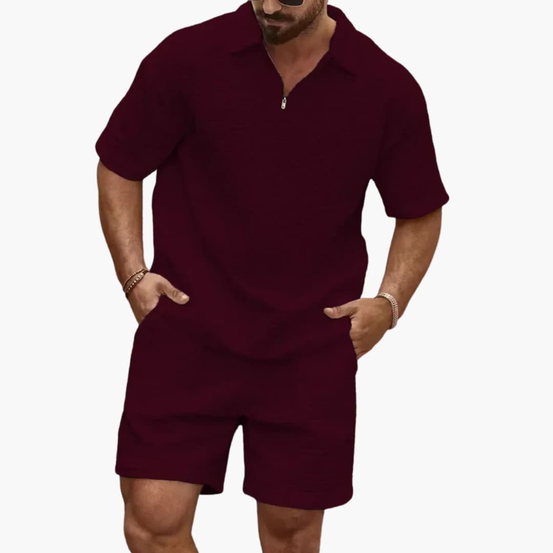 Men's Quilted Two-Piece Tracksuit