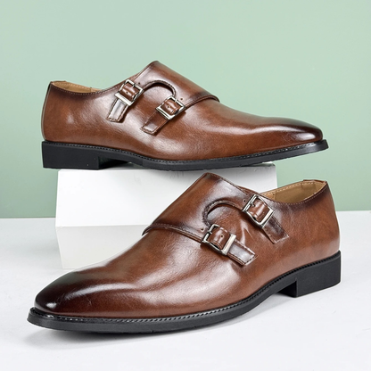 Classic Men's Genuine Leather Belt Strap Shoes