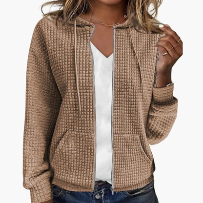 Ladies' Pullover Hooded Sweatshirt with Adjustible Hood