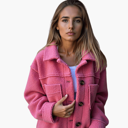 Soft Women's Button Fleece Coat