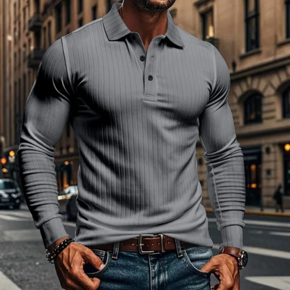 Classic Fit Men's Textured Polo Shirt
