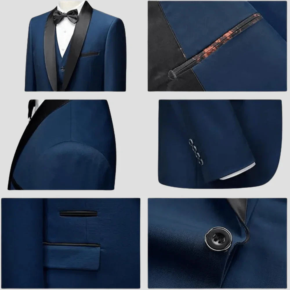Slim Fit 3 Piece Mens Formal Suit