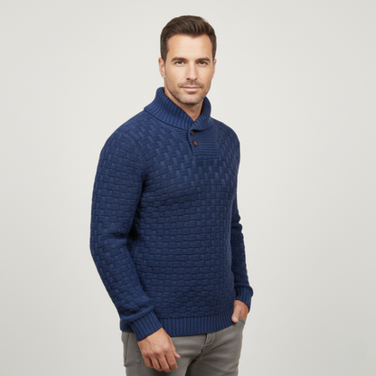 Classic Mens Thick Cable Knit Sweater