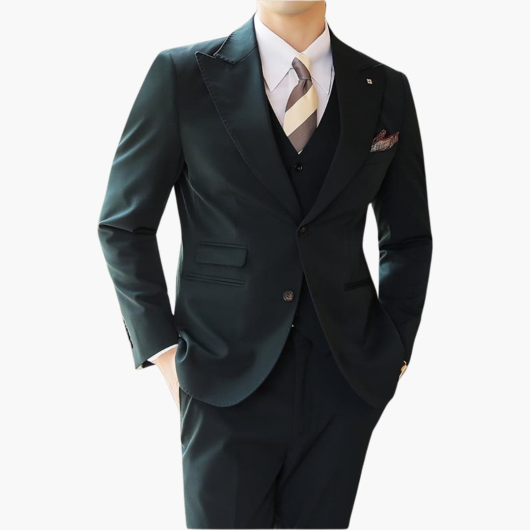 Men's Slim Fit 3 Piece Suit with Waistcoat