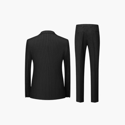 Classic Mens Slim Fit Pinstripe Suit
