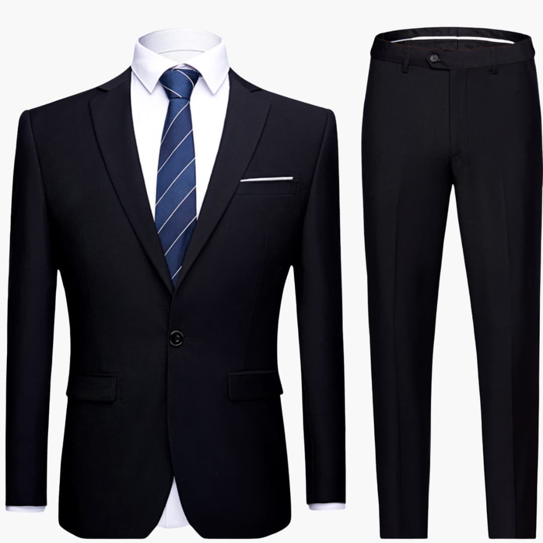 Classic 2 Piece Slim Fit Business Suit