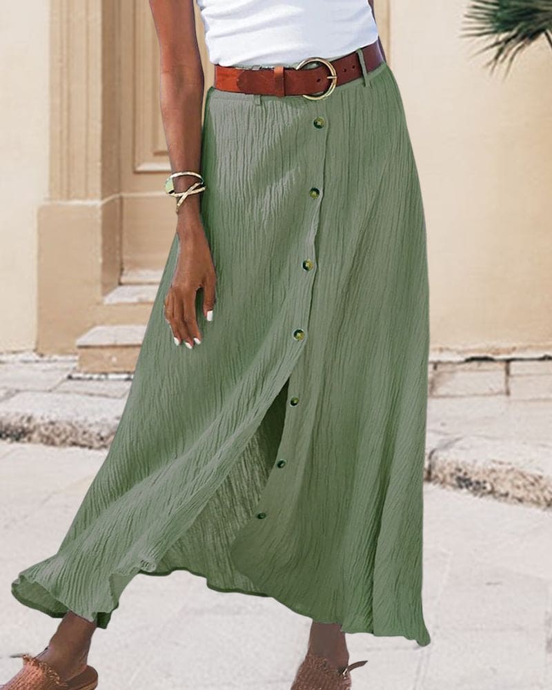 Simple Black Midi Skirt for Women All Day Comfort