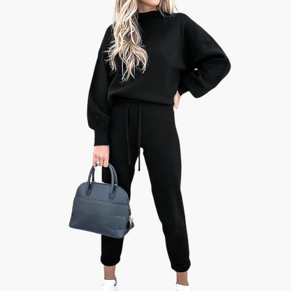 Women's Fleece High Neck Tracksuit Set