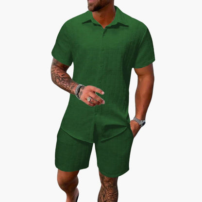 Soft Cotton Mens 2 Piece Suit Set