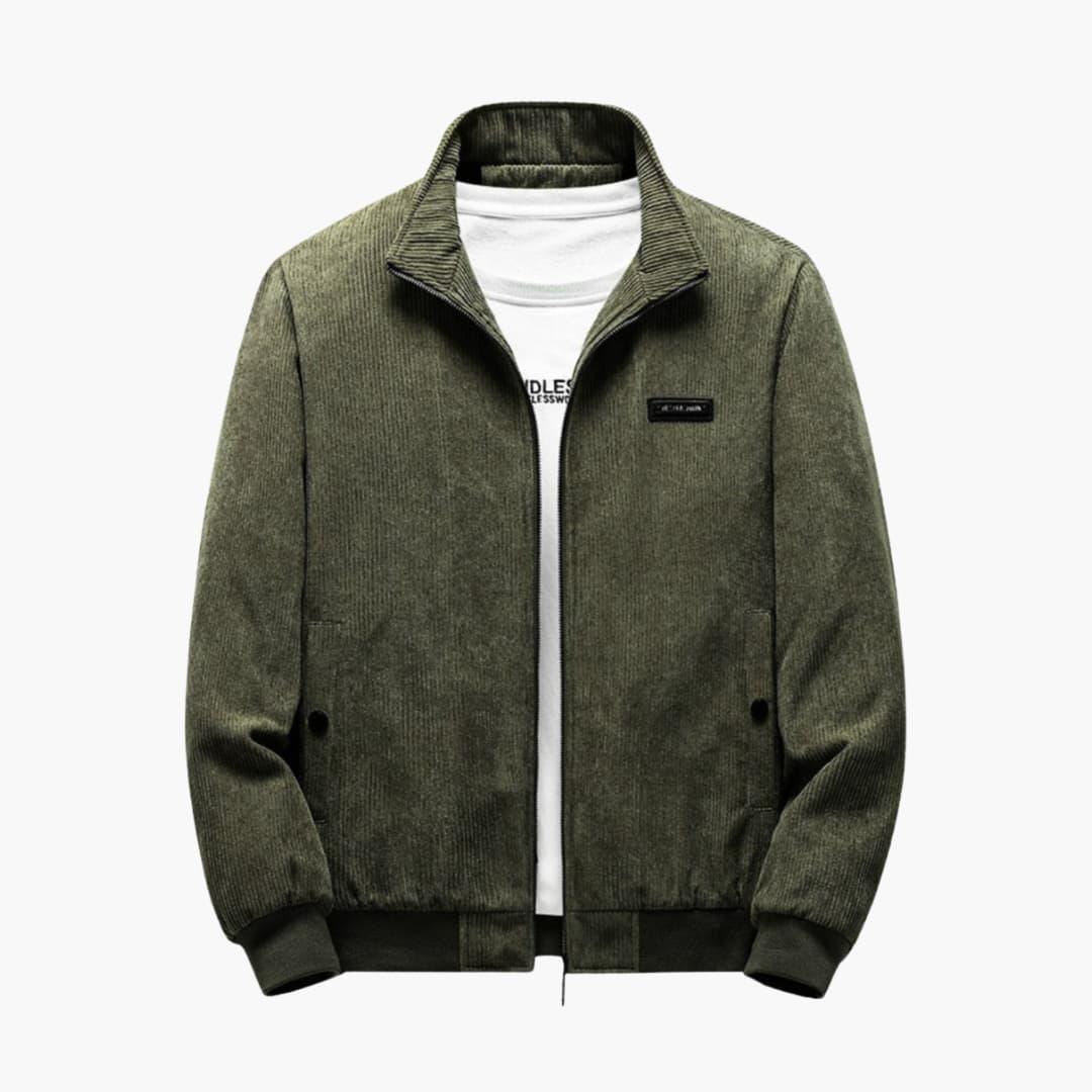 Warm Ribbed Winter Coat for Men