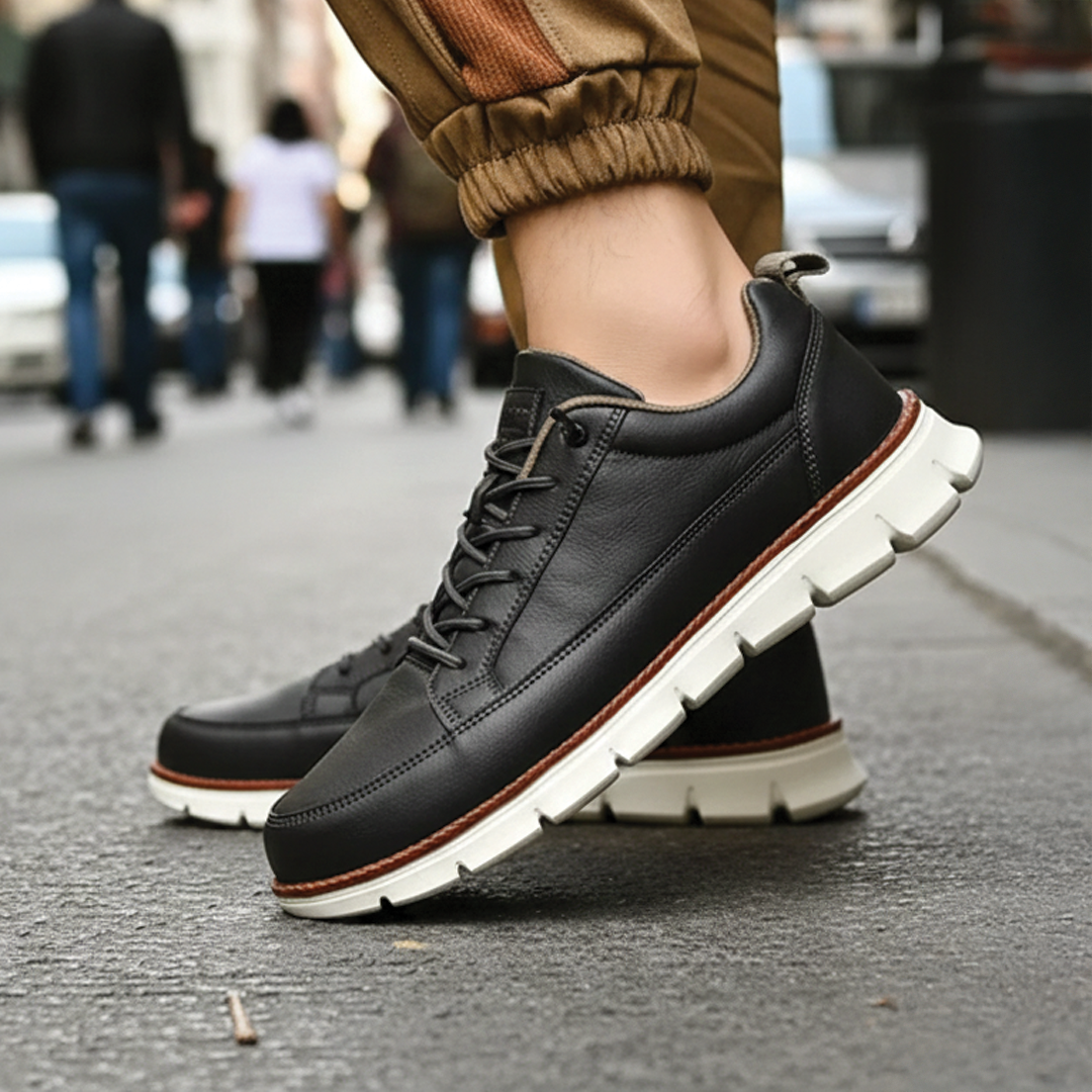 Cruelty Free Leather Lace Up Sneakers