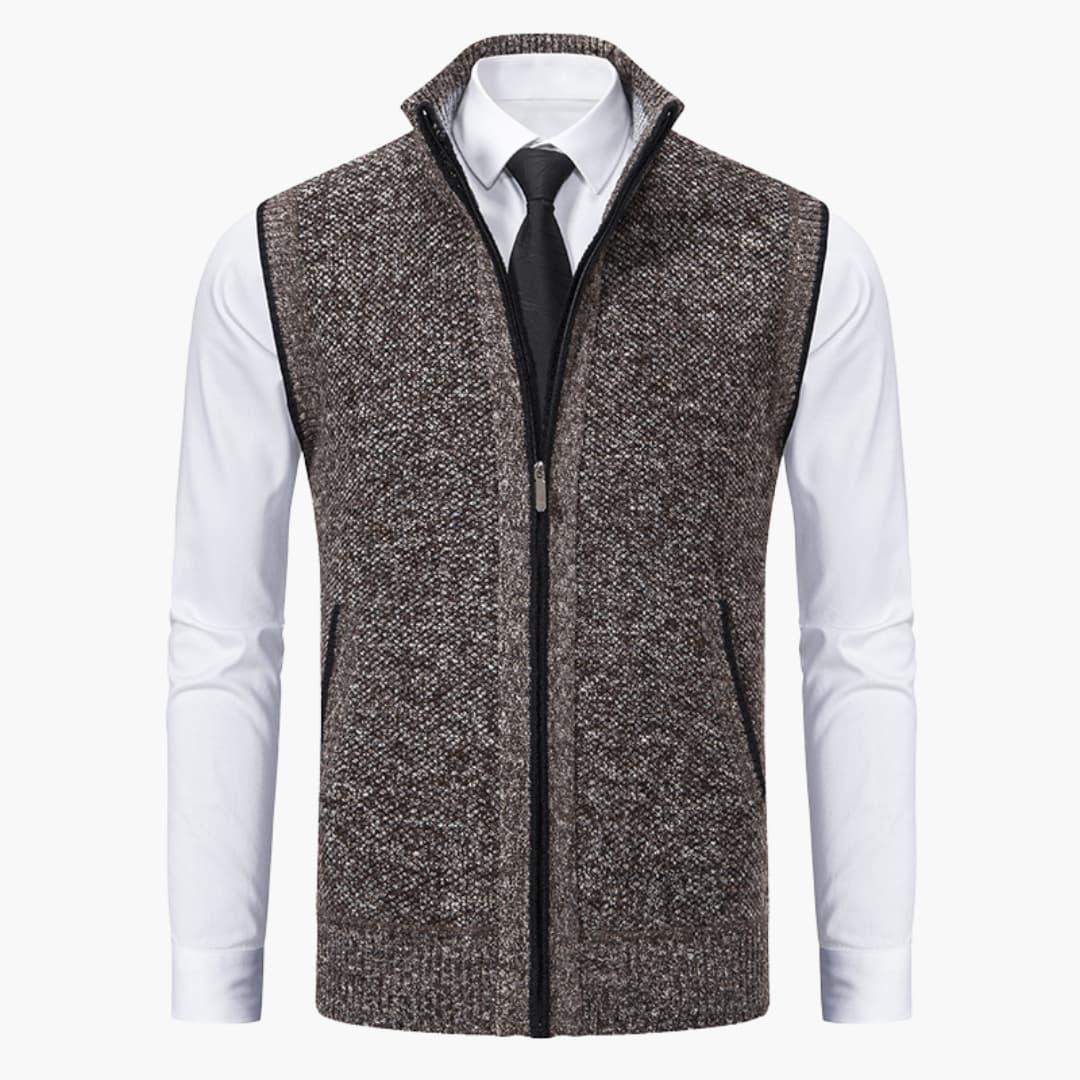 Men's Zipper Front Tank Vest