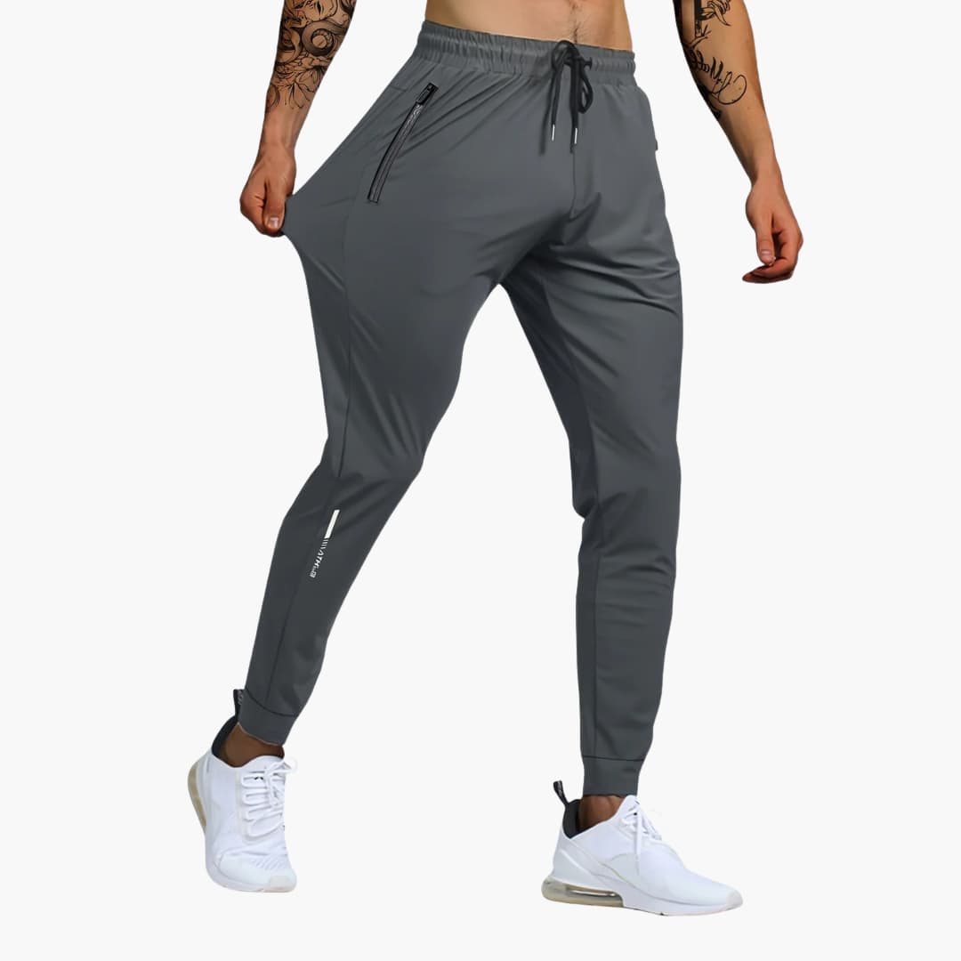 Men's Athletic Jogger Pants with Elastic Waist
