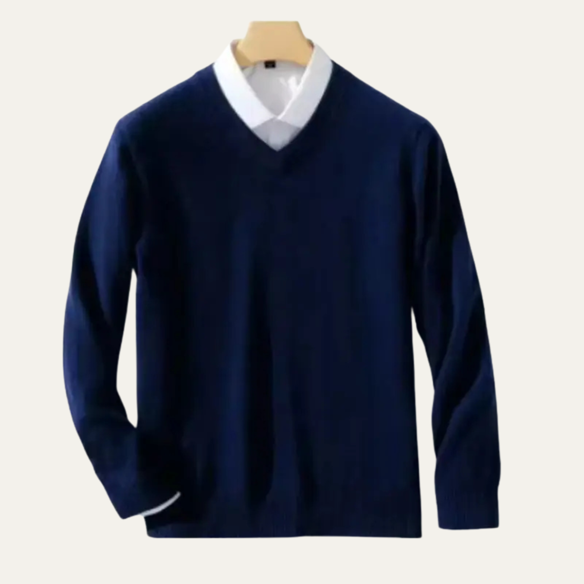 Premium Men's Pure Cashmere Crew Neck Sweater