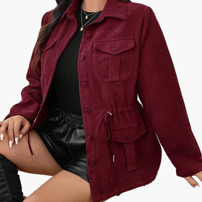 Ladies' Adjustable Drawstring Waist Jacket