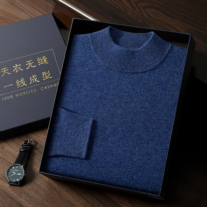 Premium Men's Soft Cashmere Crew Sweater