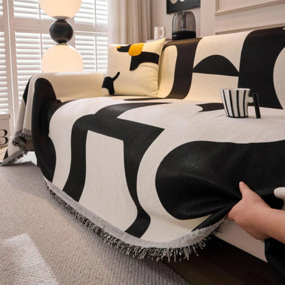 Stylish Patterned Couch Slipcover
