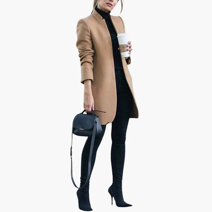 Ladies Classic Waterproof Coat with Pockets