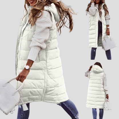 Women's Fleece Lined Hooded Gilet