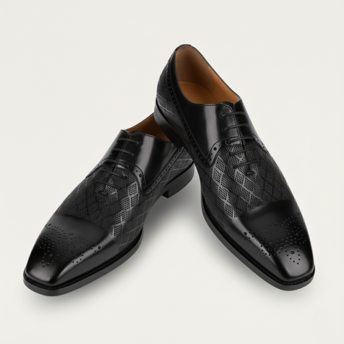 Classic Leather Oxfords For Men - Lace Up Dress Shoes