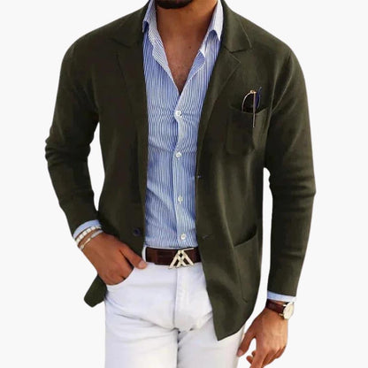 Classic Men's Knit Blazer Jacket