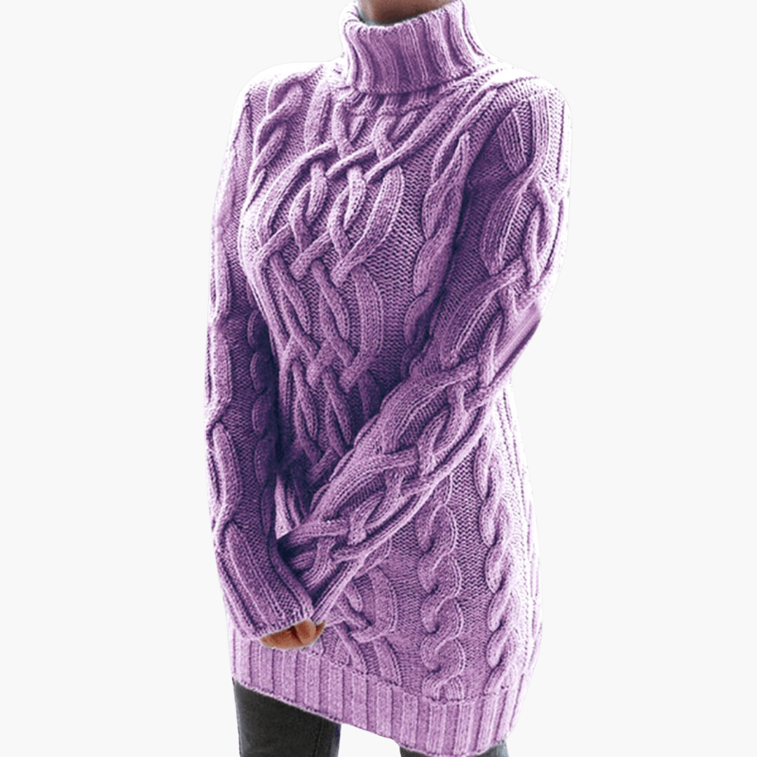 Cozy Crew Neck Knit Sweater for Women