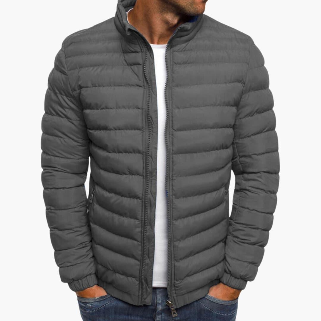 Warm Insulated Mens Zipper Jacket