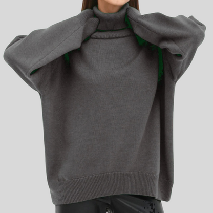 Warm Crew Neck Winter Sweater for Women