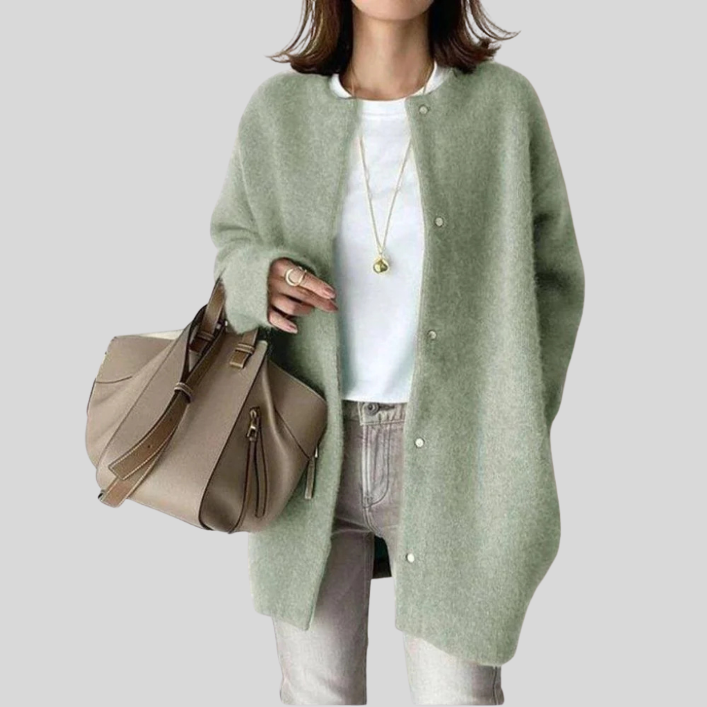 Soft Knitted Open Front Cardigan