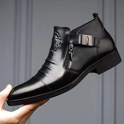 Classic Men's Leather Pointed Toe Boots