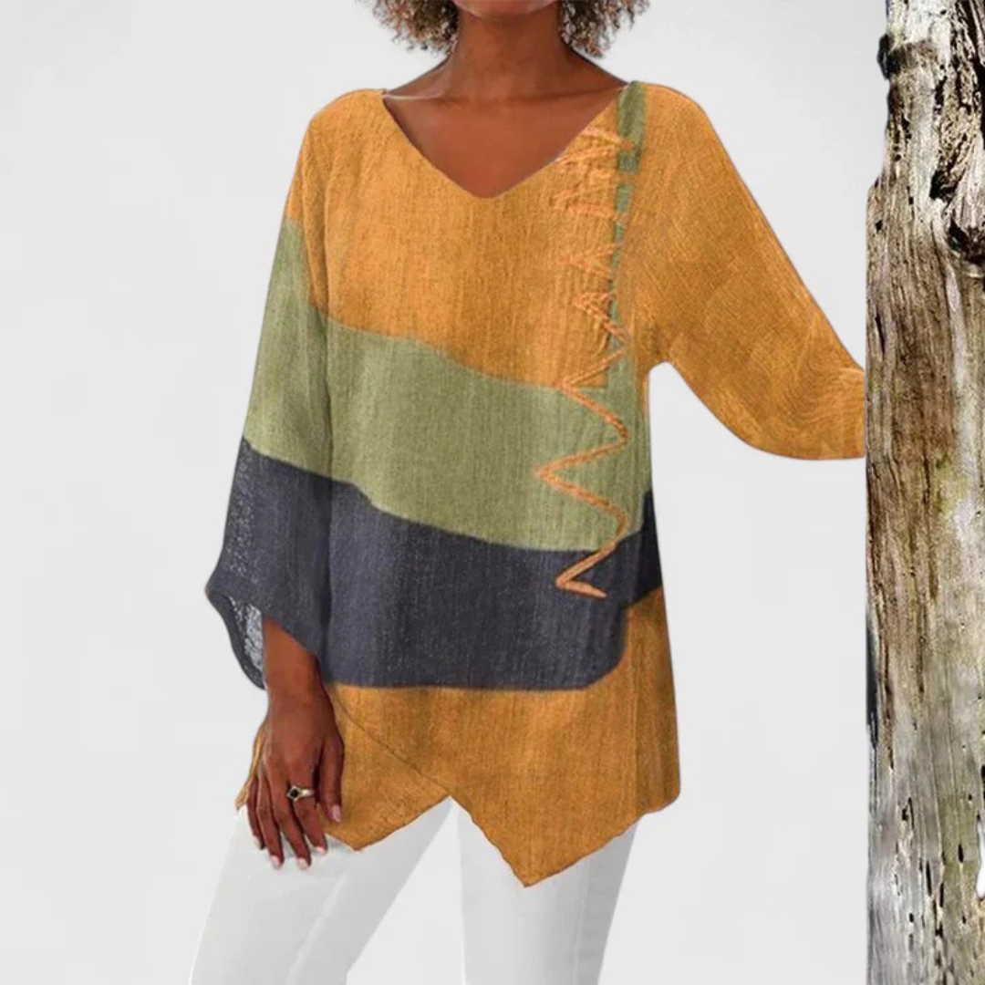 Elegant V-Neck Tunic for Women