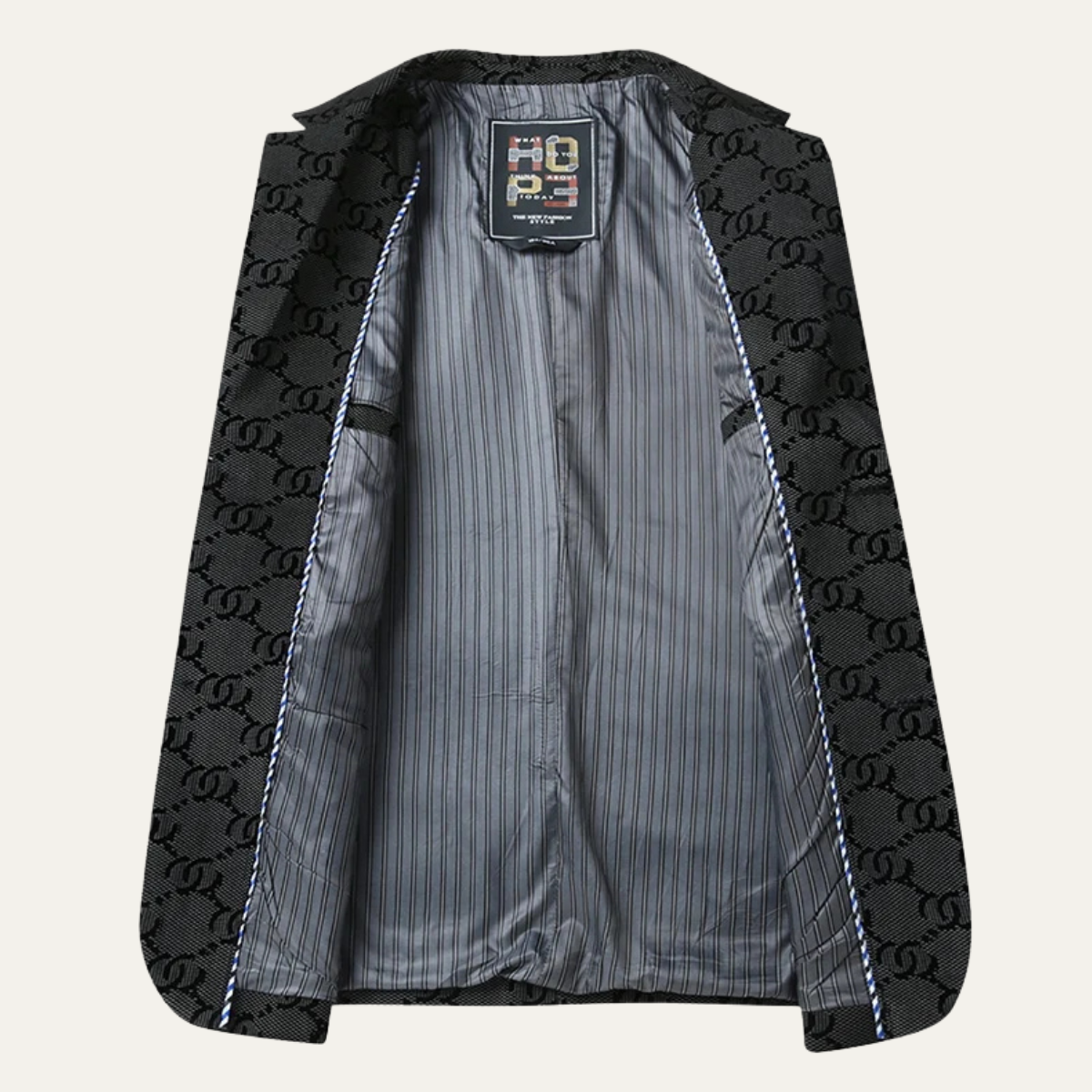 Classic Men's Large Houndstooth Office Jacket