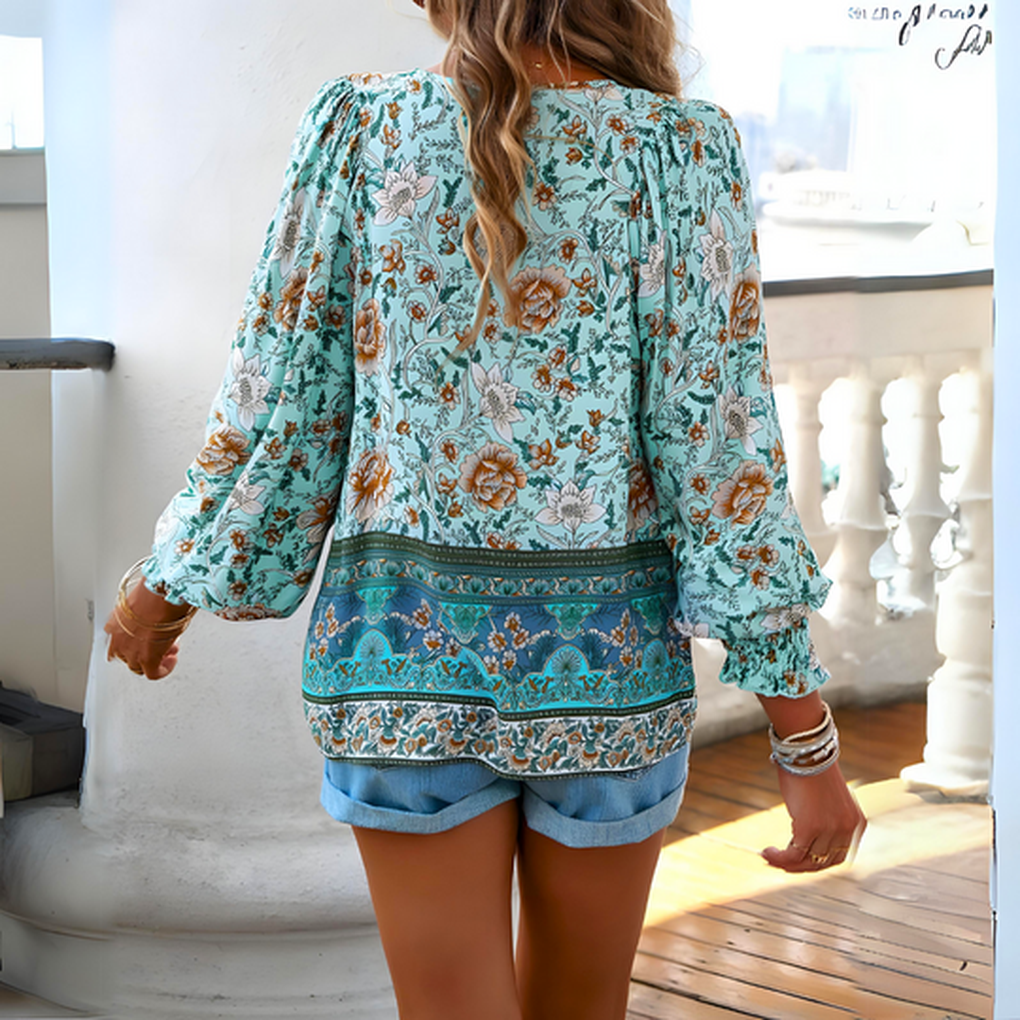 Classic Flower Patterned Top