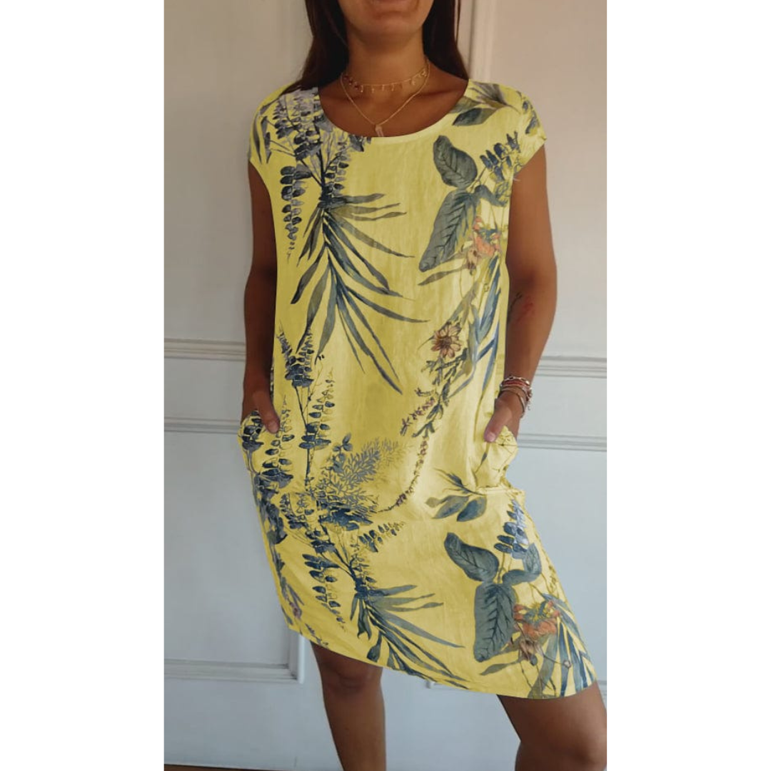 Relaxed Fit Crew Neck Dress