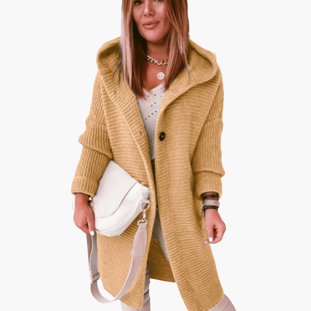 Ladies Open Front Hoodie Sweater