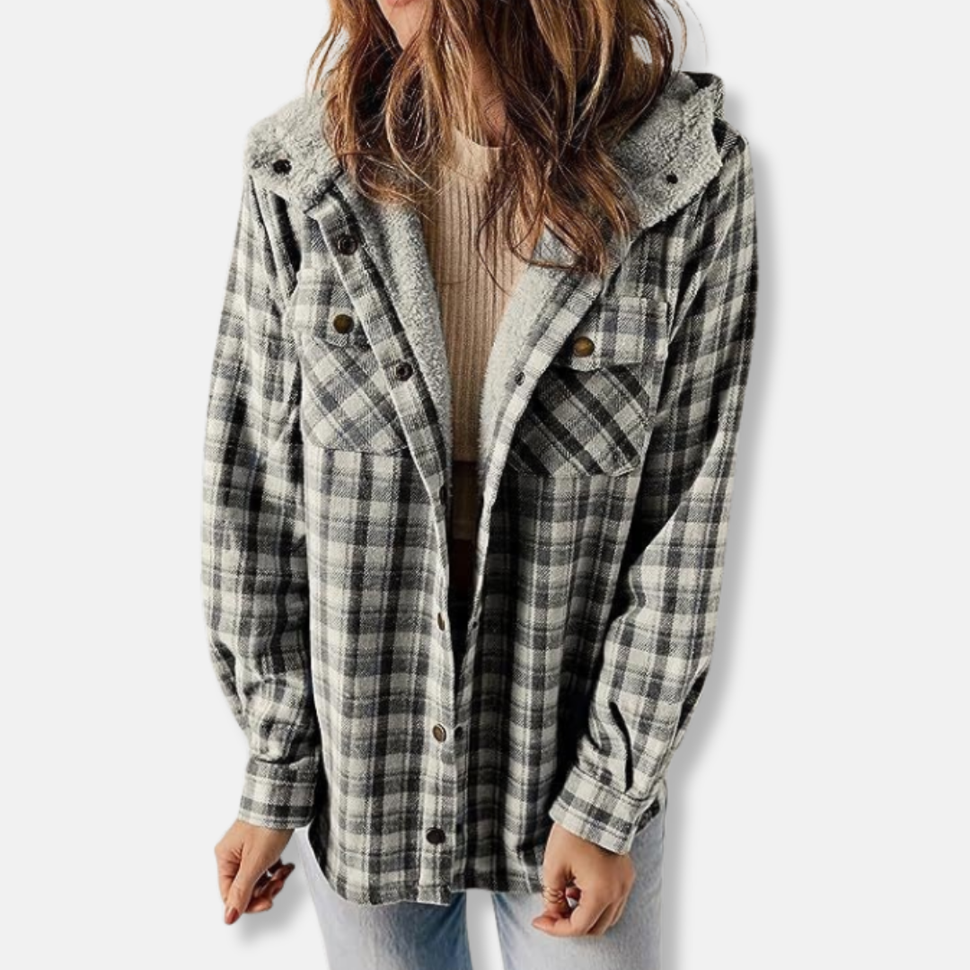 Casual Hooded Flannel Jacket