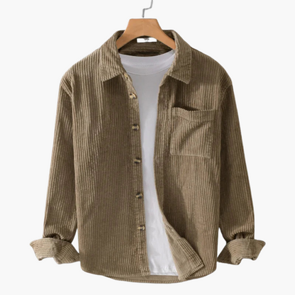 Relaxed Fit Mens Shirt - Large Button Down Collar
