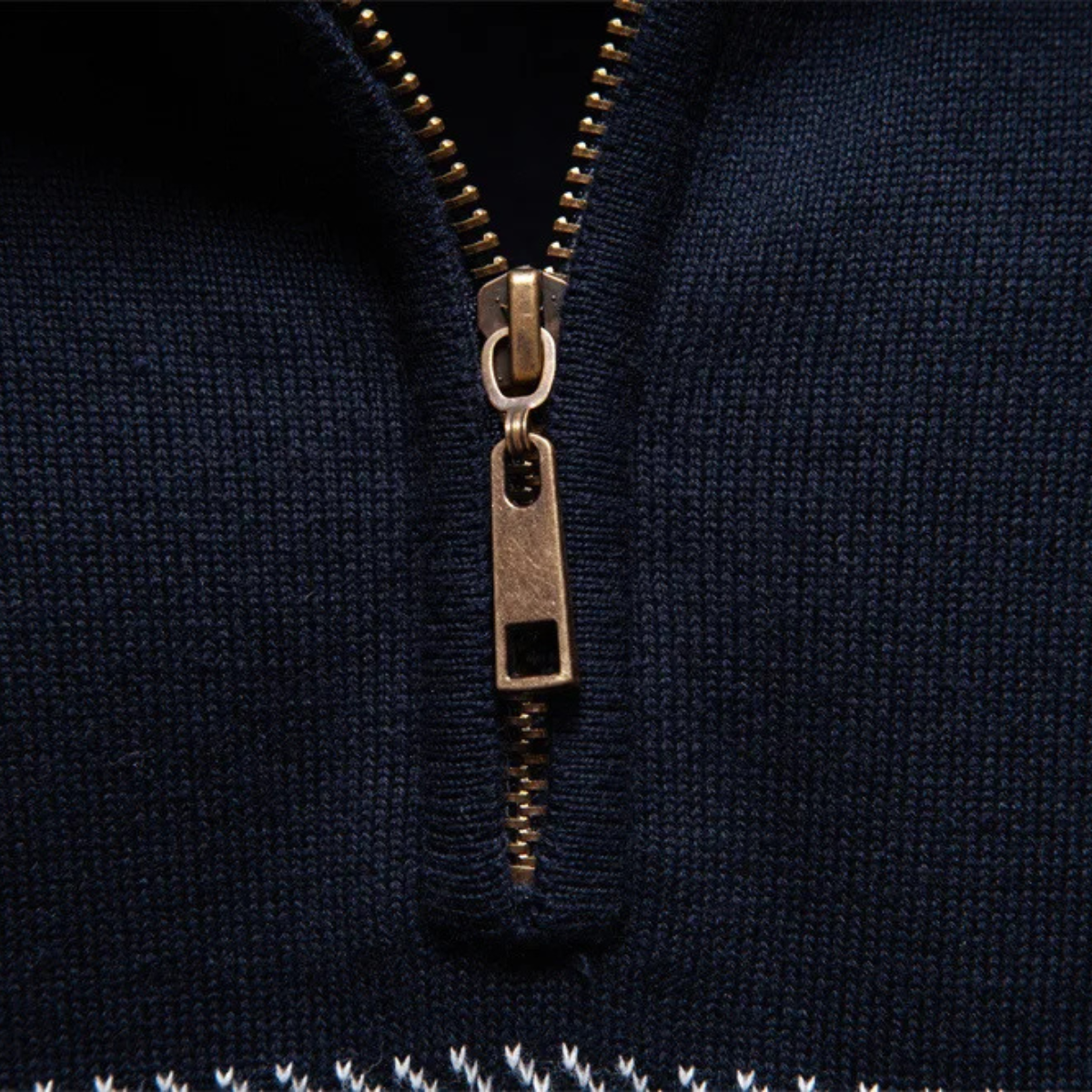 Smart Men's Zip Knit Casual Sweater