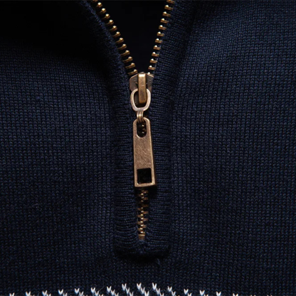 Smart Men's Zip Knit Casual Sweater