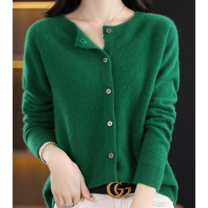 Classic Crew Neck Women's Cardigan