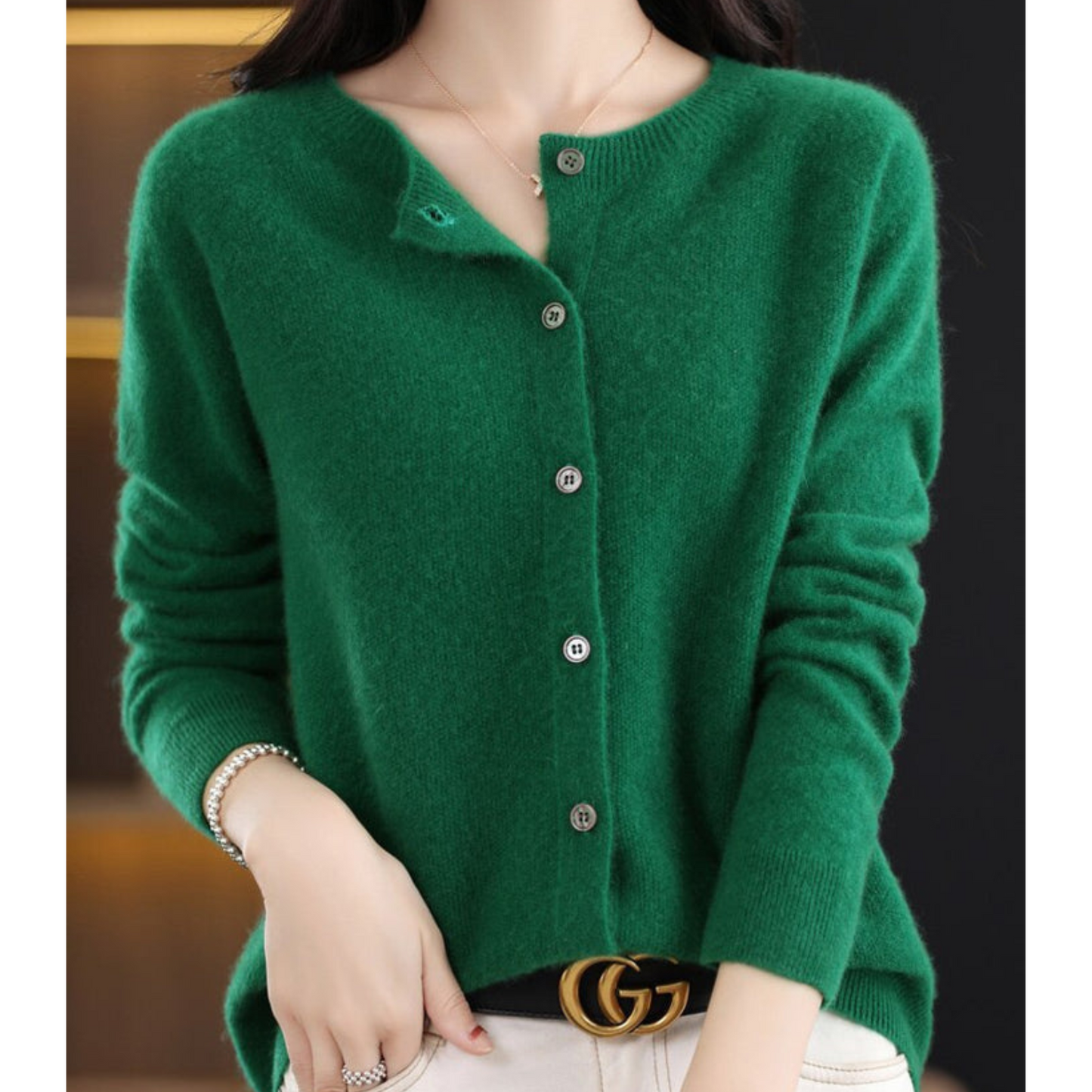 Classic Women's Open Front Knit Cardigan