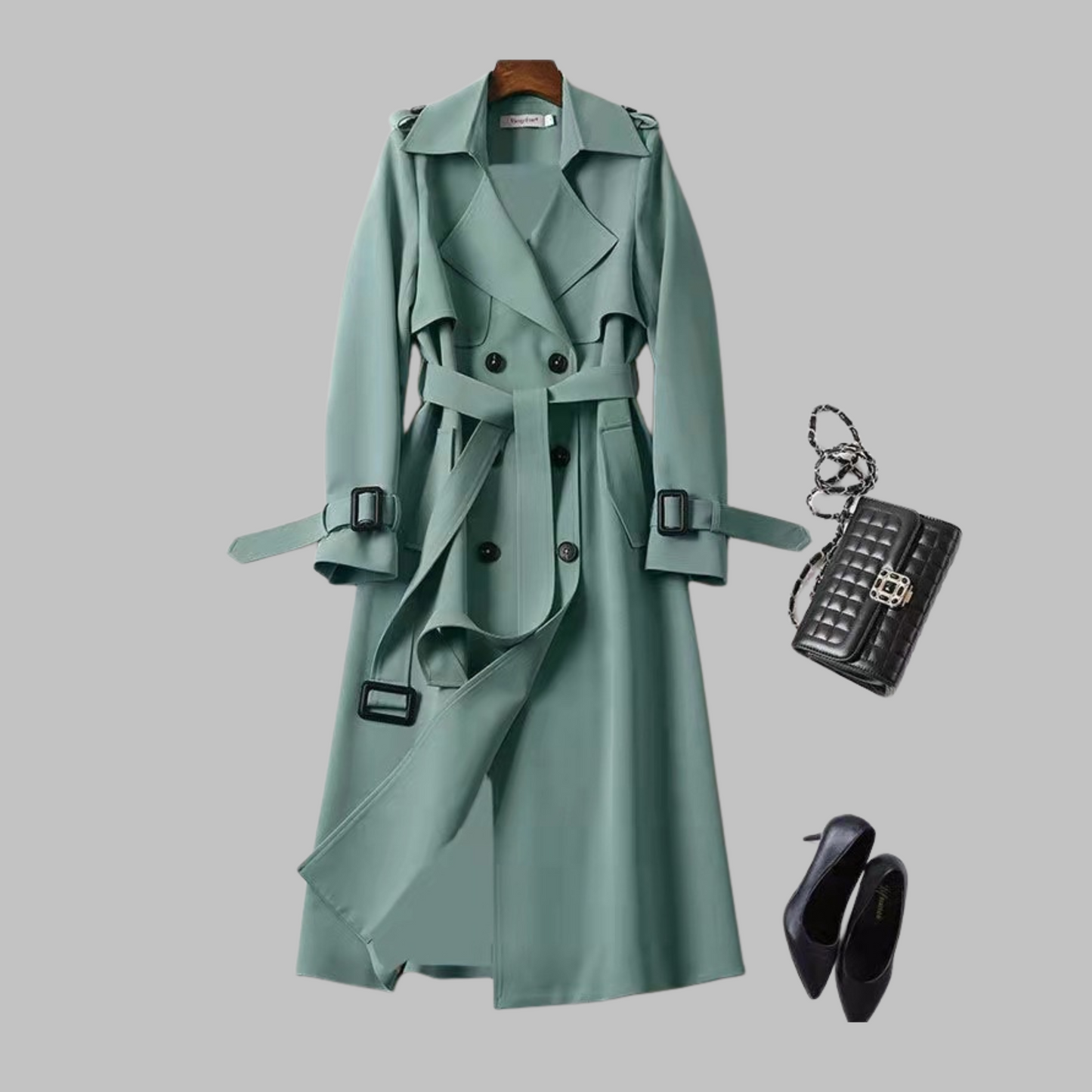 Tia - Chic Mid-Length Relaxed Fit Coat