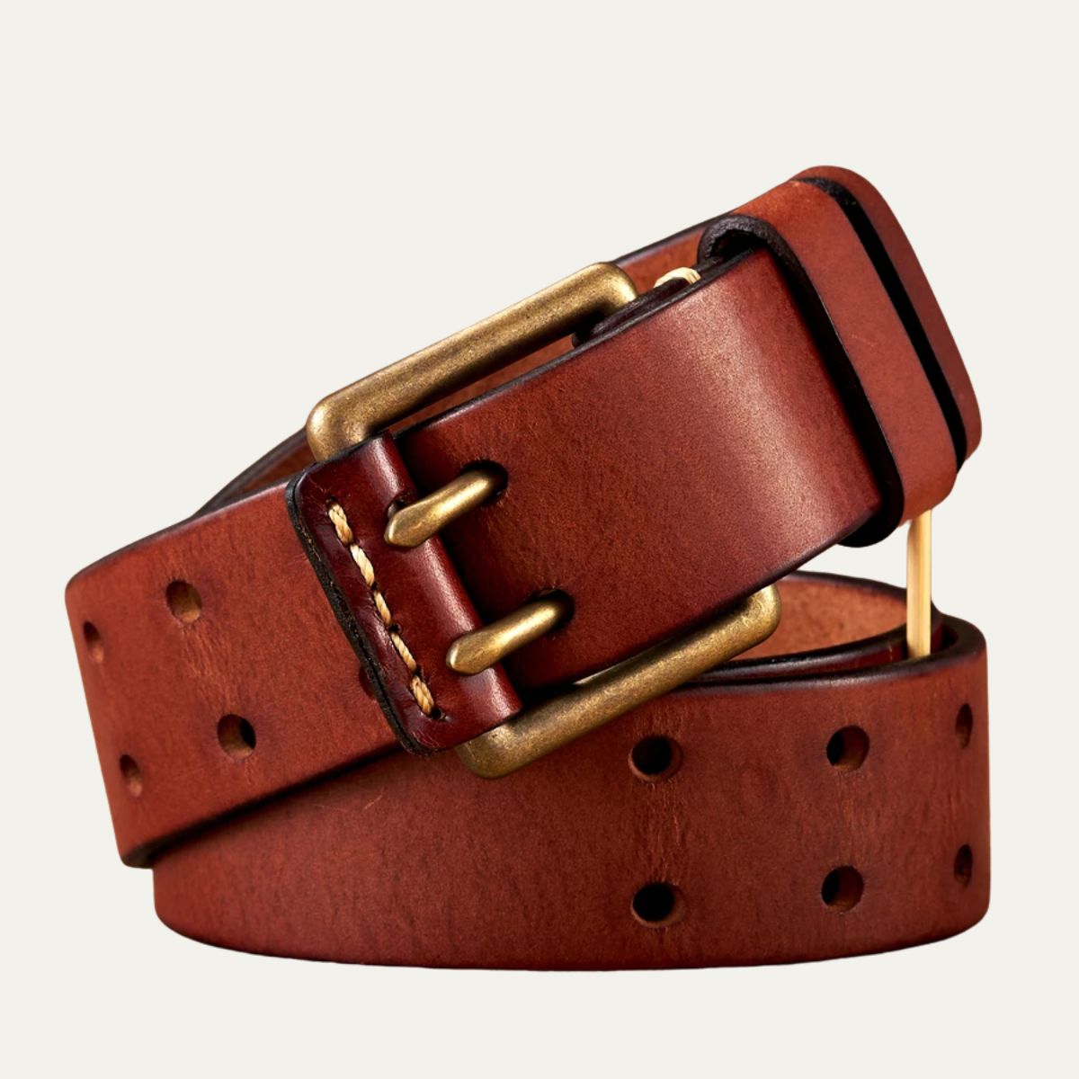 Classic Double Pin Leather Belt