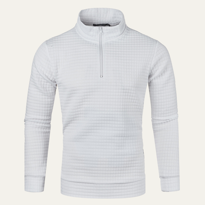 Comfortable Men's Breathable Quarter Zip Fleece Sweater - Nocini