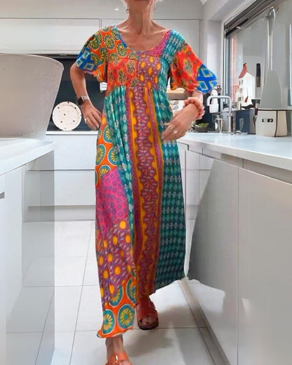 Vintage Style Party Maxi Dress - Nocini