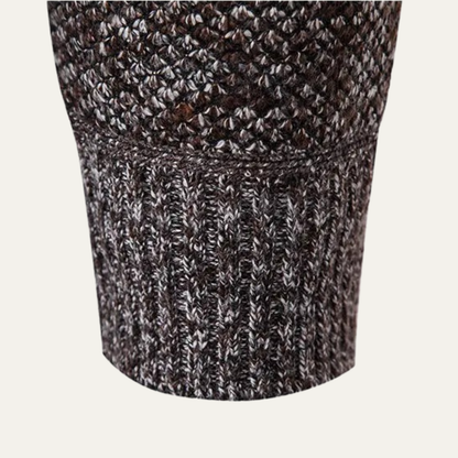 Cozy Men's Diamond Pattern Fleece Cardigan Jacket
