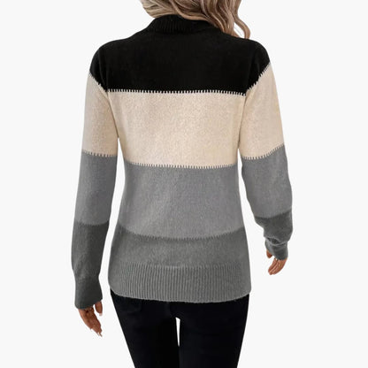 Women's Casual Color Block Sweatshirt