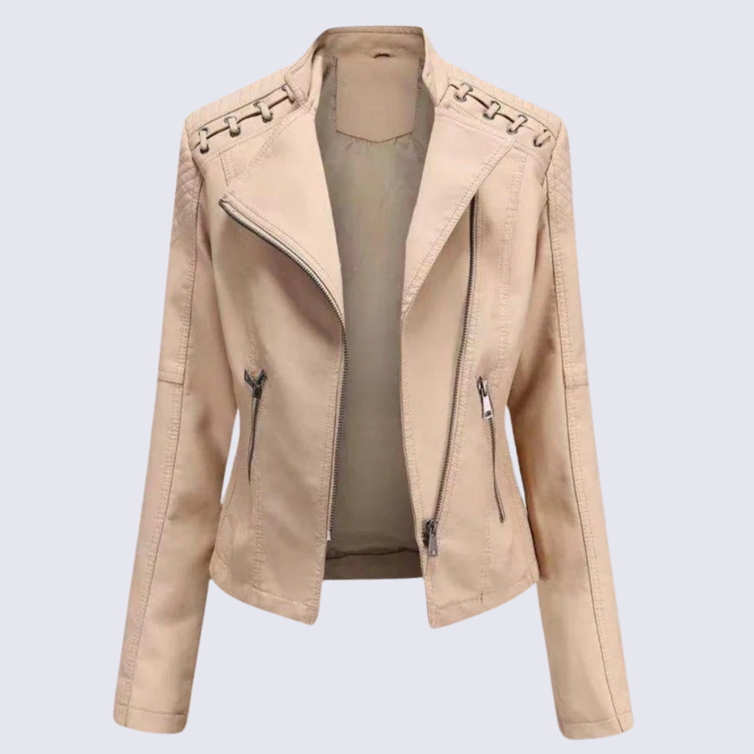 Vegan Leather Women's Biker Jacket